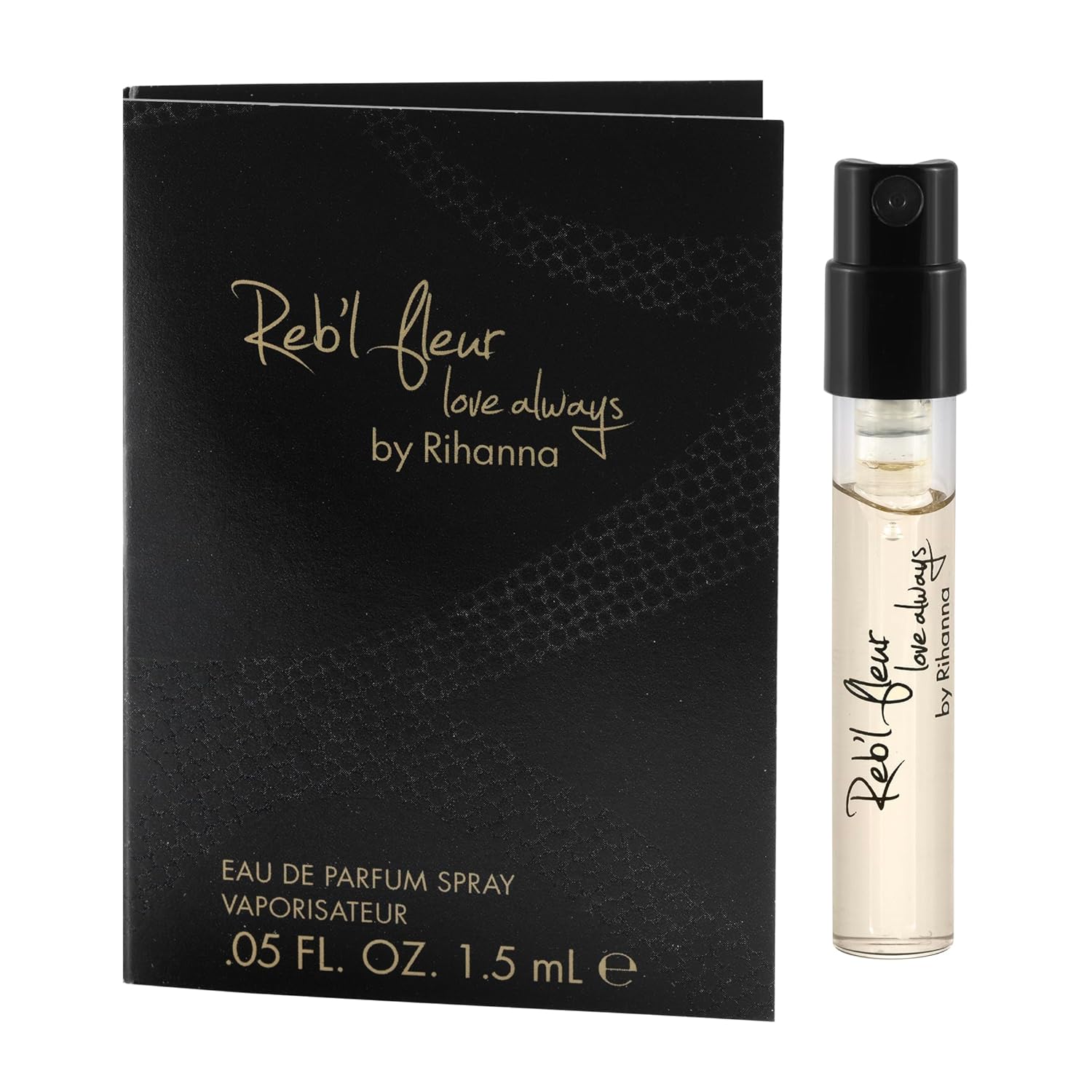 Rihanna Perfume 5 Samples Vial Set Crush Reb'l Fleur Kiss Rogue Rebell